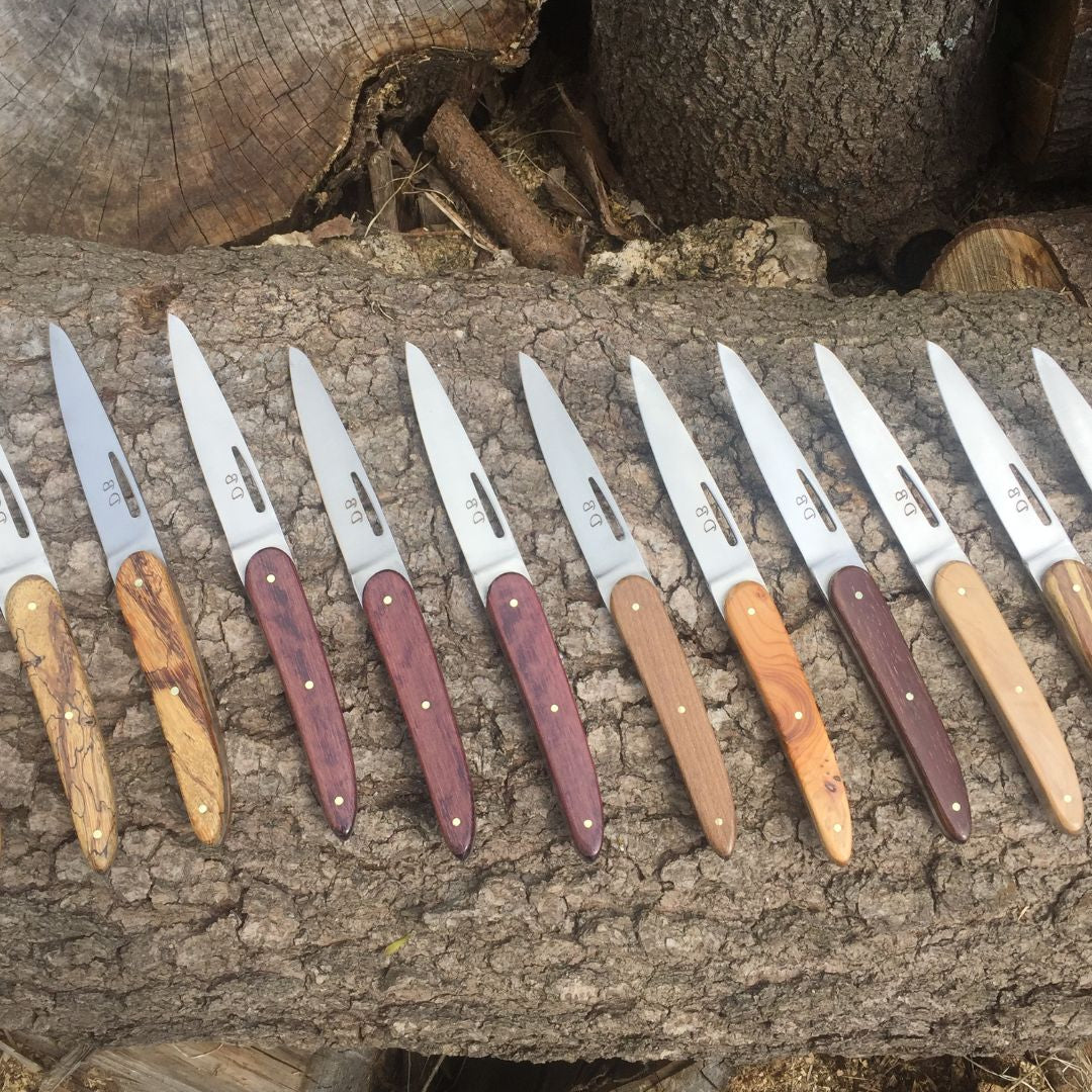 Couteau de table artisanal manche en bois – Fabriqué en France – No.i.K Noirmoutier