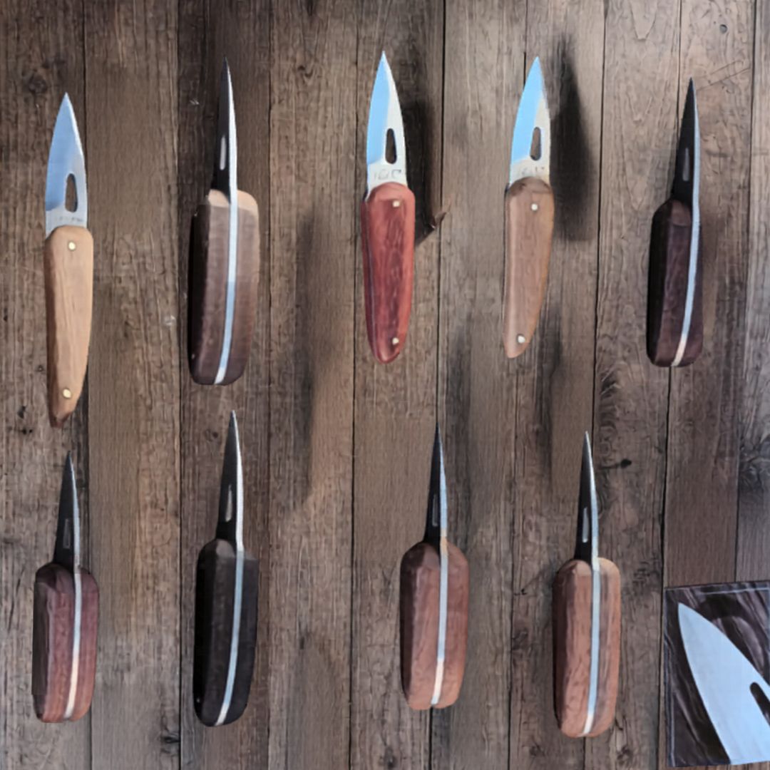 Couteau à huîtres manche en bois